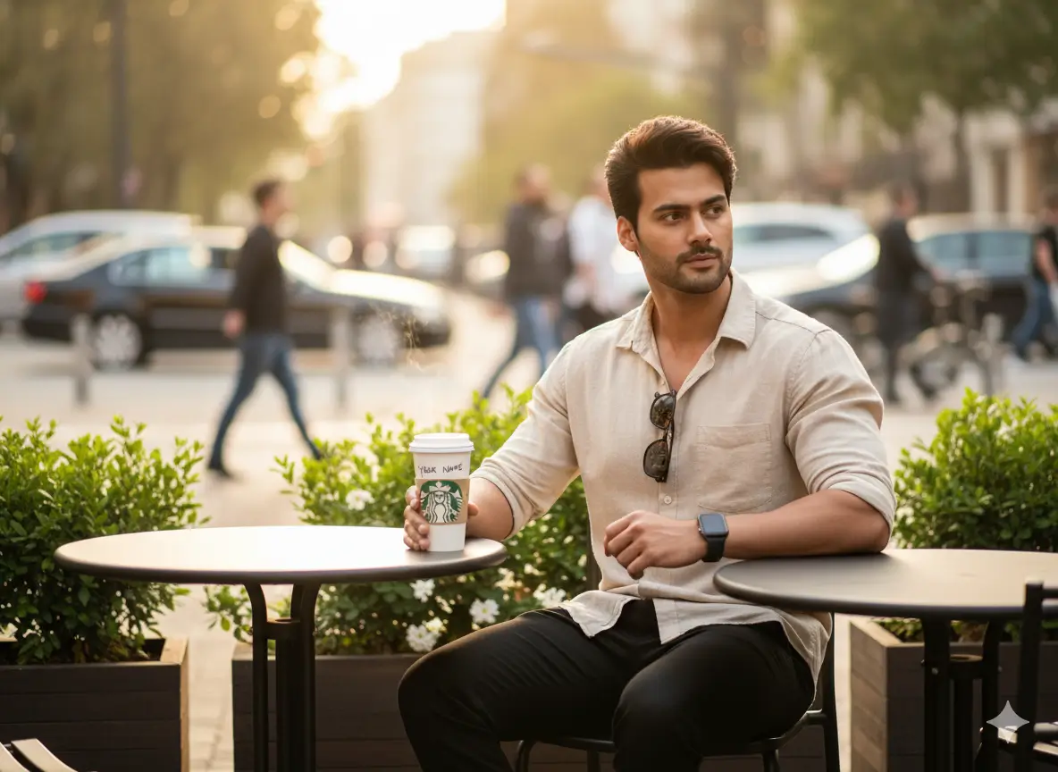 Hyper-Realistic Starbucks Portrait